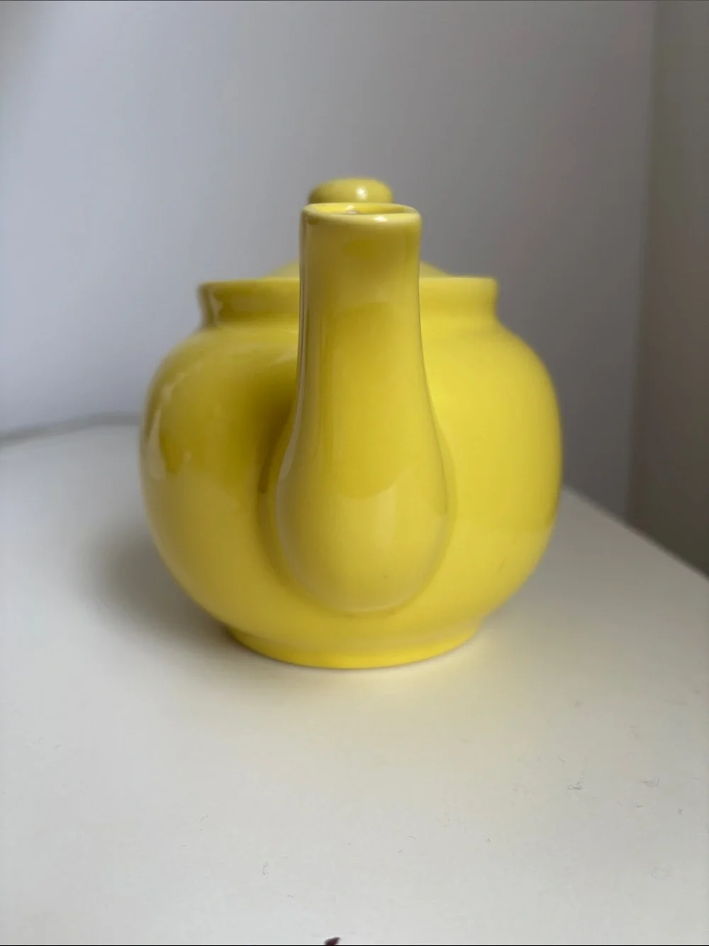 Bright Yellow Teapot Old Amsterdam Porcelain Works